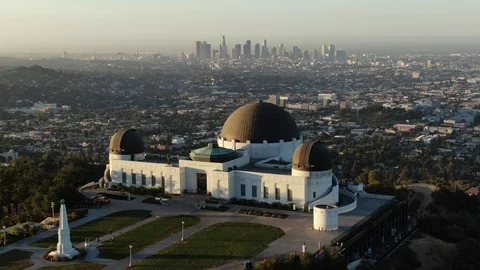 Griffith Observatory California Drone Full HD Video stock 113176772