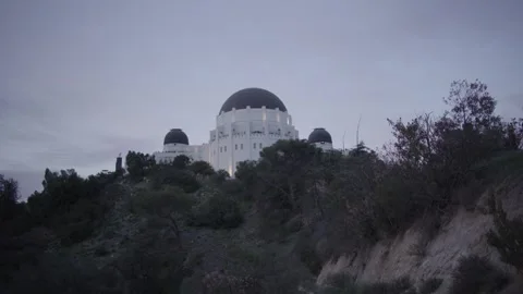 Griffith Observatory Centered With Blur to Sharp Focus Transition Stock Footage 333223291