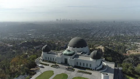 Griffith Observatory close up Stock Footage 183823300