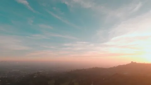 Griffith Observatory in a Distance Stock Footage 149802316