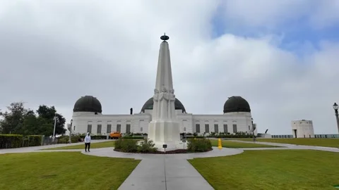 Griffith Observatory is a famous observatory in Los Angeles, California. Stock Footage 338029908