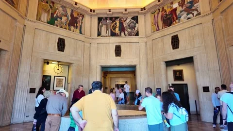 Griffith Observatory is a famous observatory in Los Angeles, California. Stock Footage 339373521