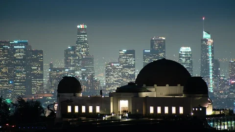 Griffith Observatory Hyperlapse Stock Footage 121734293