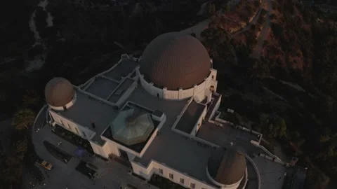 Griffith Observatory with LA backdrop Stock Footage 138656558