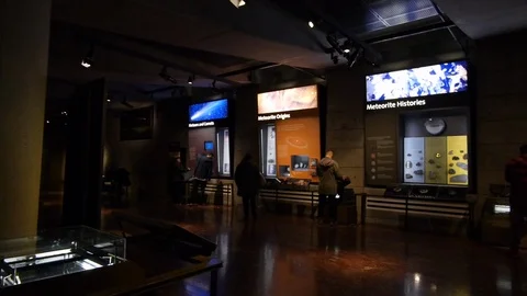Griffith Observatory Los Angeles - Interior Exhibits Stock Footage 86578986