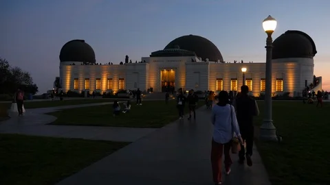 Griffith Observatory on November 17, 2018 in Los Angeles Video stock 101445857
