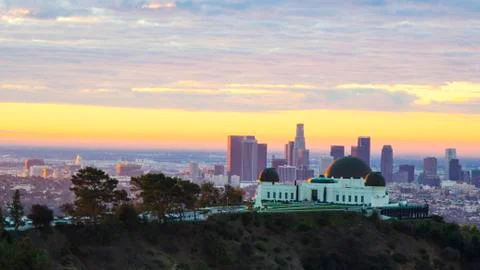 Griffith Observatory Sunrise Stock Photos