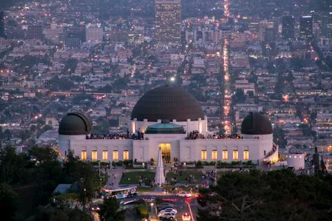 Griffith Observatory Twilight Stock Photos