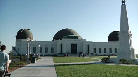 Griffith Observatory zoom in 0056M7 Stock Footage 7138047
