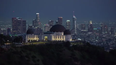 Griffith Observatory_night Stock Footage