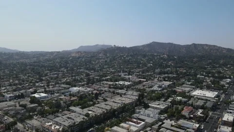 Griffith Park and Hollywood Video stock 166249659