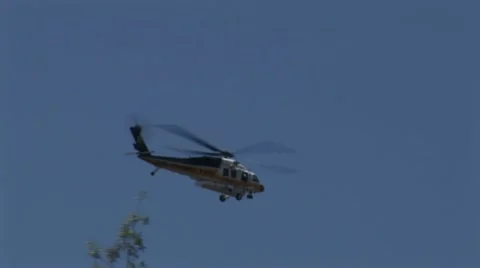 Griffith park heli pass Video stock 17338789