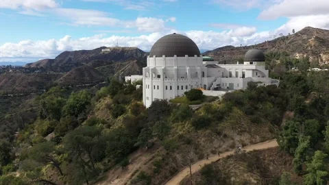 Griffith Park Observatory Close to Wide Stock Footage 133469859