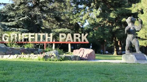 Griffith Park Sign Stock Footage 20444515
