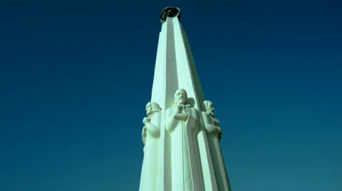 Griffith park statue Stock Footage 33955785