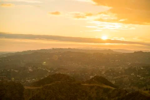 Griffith Park Sunset Stock Photos