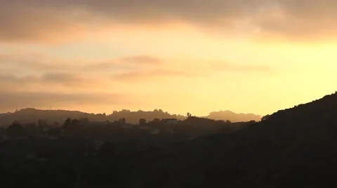 Griffith Park Sunset Timelapse Stock Footage 62577883