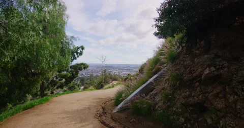 Griffith Park Trail During The Covid19 Pandemic in Los Angeles, California Stock Footage 151232907
