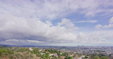 Griffith Park View During The Covid19 Pandemic in Los Angeles, California Stock Footage 151232722