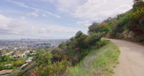 Griffith Park View During The Covid19 Pandemic in Los Angeles, California Stock Footage 151232743