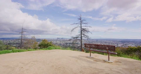 Griffith Park View During The Covid19 Pandemic in Los Angeles, California Stock Footage 151232813