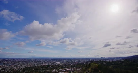 Griffith Park View During The Covid19 Pandemic in Los Angeles, California Stock Footage 151232885