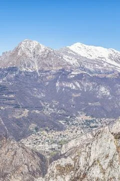 The Grigna seen from the Piani d'Erna Stock Photos