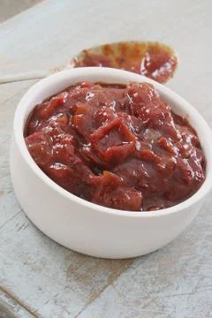 Griled pepper salsa Foto stock