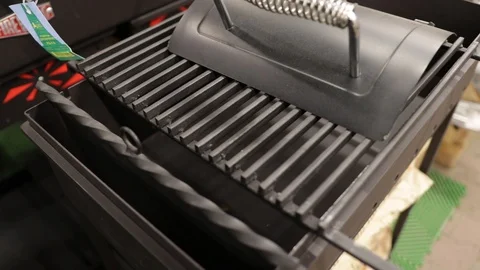 Grill barbecue equipment Stock Footage 121108501
