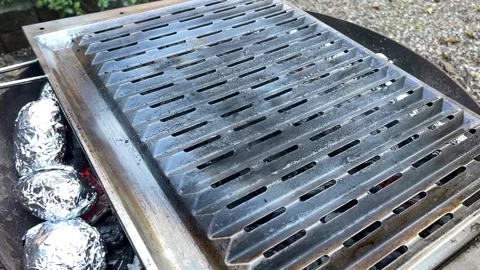 Grill for the barbecue Stock Footage 230083236