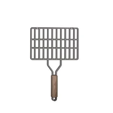 Grill basket illustration Stock Illustration