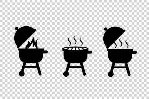 Grill bbq icon vector pictogram fire symbol Stock Illustration