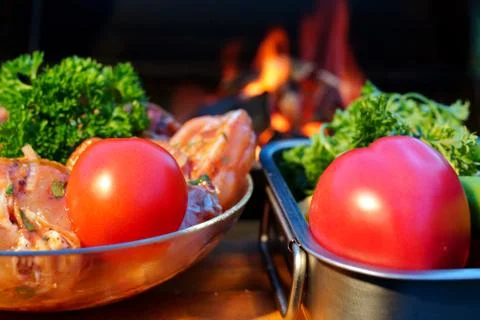 Grill bbq mix. 写真素材