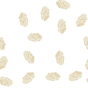 Grill beef glyph seamless pattern Stock Illustration