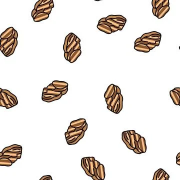 Grill beef vector seamless pattern Stock Illustration