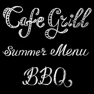 Grill cafe Stock Illustration