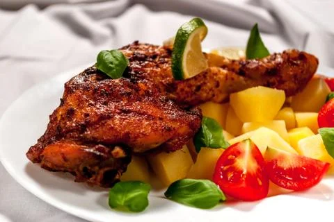 Grill chicken Stock Photos