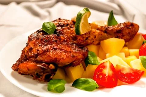 Grill chicken Stock Photos
