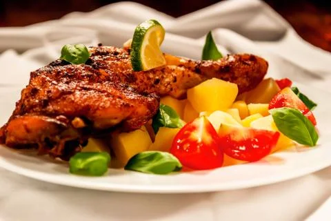 Grill chicken Stock Photos