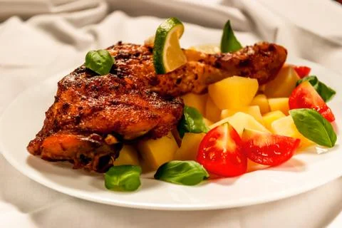 Grill chicken Stock Photos