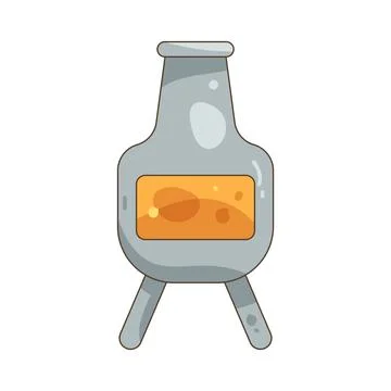 Grill chimney Stock Illustration