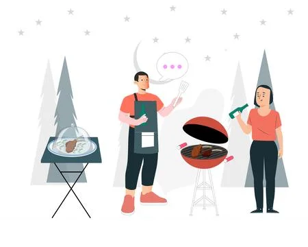 Grill Concept Illustration Stock Illustration