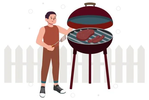 Grill Concept Illustration Stock Illustration