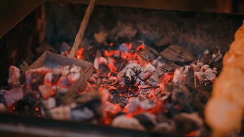 Grill with corn Video stock 94066098