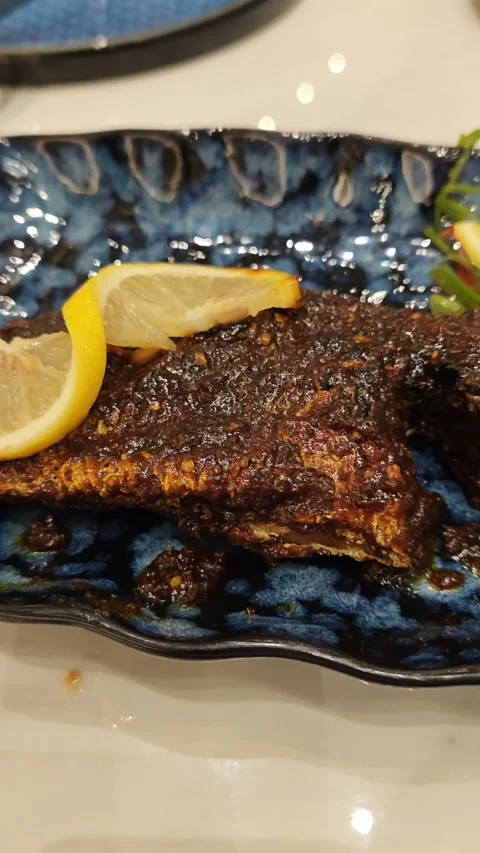 Grill fish 스톡 동영상 334939727