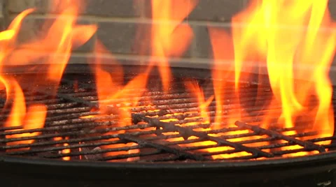 Grill flame Vídeos de archivo 40274710