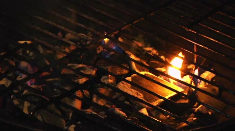 Grill flame Video stock 40274766