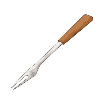 Grill fork illustration Stock Illustration