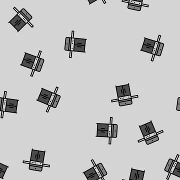 Grill gas service vector seamless pattern Stock Illustration