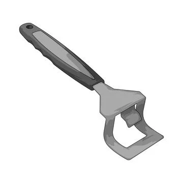 Grill handle illustration Stock Illustration